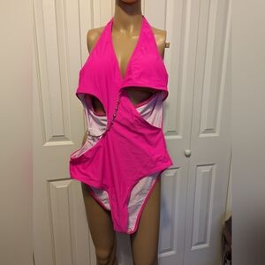 Hot pink sexy swimsuit brand new size L.